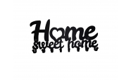 Home sweet home fém kulcstartó fekete színben 1