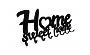 Home sweet home fém kulcstartó fekete színben 2