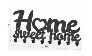 Home sweet home fém kulcstartó fehér színben 3