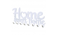 Home sweet home fém kulcstartó fehér színben 6