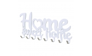 Home sweet home fém kulcstartó fehér színben 6