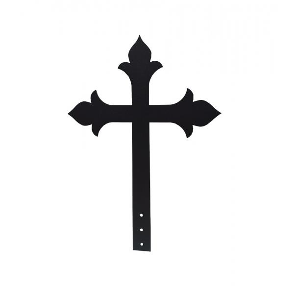 Gotikus Kereszt háztetőre fémből 45x32 cm 2