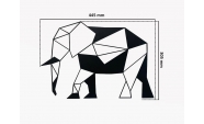 Minimalista Elefánt geometriai fali dekoráció 3