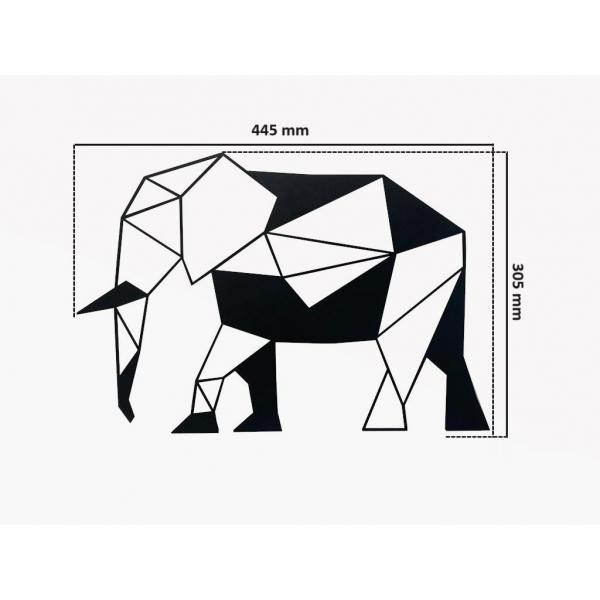 Minimalista Elefánt geometriai fali dekoráció 3