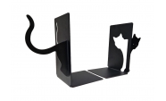 Macska könyvtámasz két darabos, 180x110 mm, fém, matt fekete 3