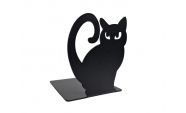 Macskák könyvtámasz két darabos,  model 3, 135x110 mm, fém, matt fekete 3