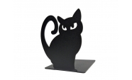 Macskák könyvtámasz két darabos,  model 3, 135x110 mm, fém, matt fekete 4