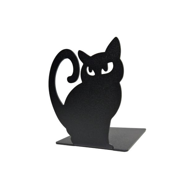 Macskák könyvtámasz két darabos,  model 3, 135x110 mm, fém, matt fekete 4