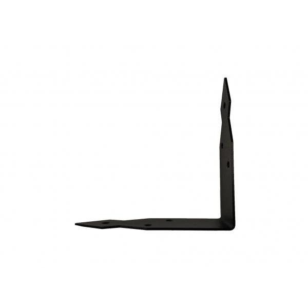 Díszkötés  90 fokban, acél, 15x15 cm, fekete 2