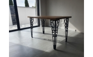 Négy darabos asztalláb szett, fém, elektrosztatikusan festett, fekete, Model 1, 72cm 4