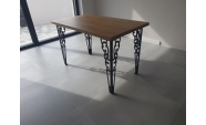 Négy darabos asztalláb szett, fém, elektrosztatikusan festett, fekete, Model 1, 72cm 5