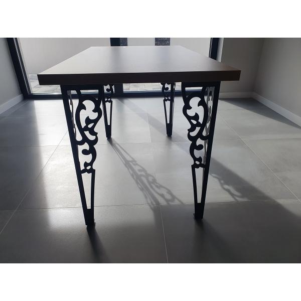 Négy darabos asztalláb szett, fém, elektrosztatikusan festett, fekete, Model 1, 72cm 6