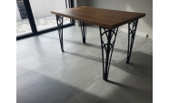 Négy darabos asztalláb szett, fém, elektrosztatikusan festett, fekete, Model 2, 71cm 4