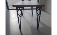 Négy darabos asztalláb szett, fém, elektrosztatikusan festett, fekete, Model 2, 71cm 6
