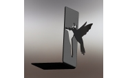 Kolibri könyvtámasz, 180x110 mm, fém, matt fekete 2
