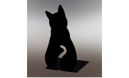 Macska könyvtámasz, 180x110 mm, fém, matt fekete 2