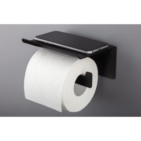 WC-papír tartó, fekete Model 1, 142x110x2.5 mm 2