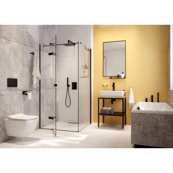 WC-papír tartó, fekete Model 1, 142x110x2.5 mm 3