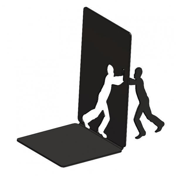 Man Standing könyvtámasz, 180x110 mm, fém, matt fekete 1