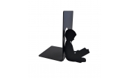 Olvasó fiú könyvtámasz, 185x195 mm, fém, matt fekete